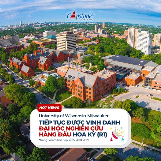 UW-MILWAUKEE lần thứ 3 liên tiếp được vinh danh là đại học nghiên cứu hàng đầu tại mỹ