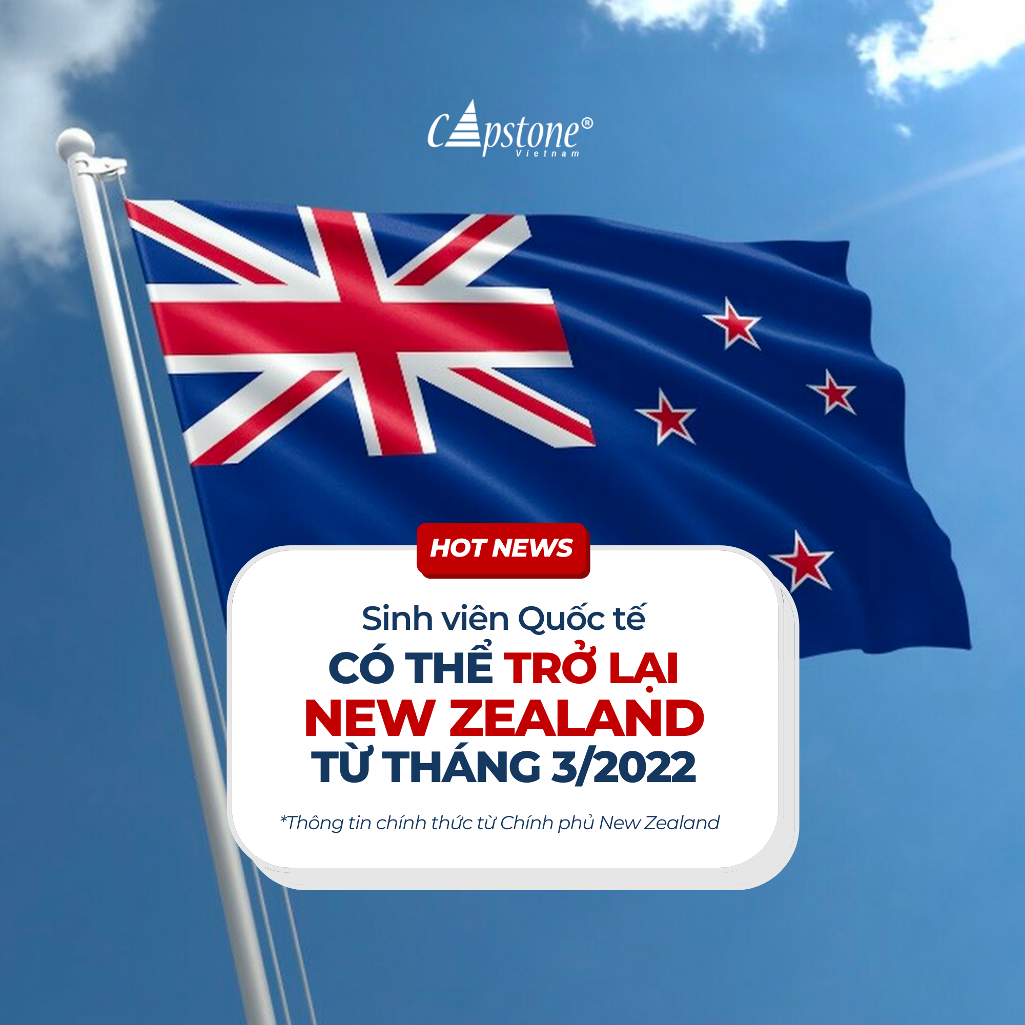 Sinh viên quốc tế có thể trở lại New Zealand từ tháng 3