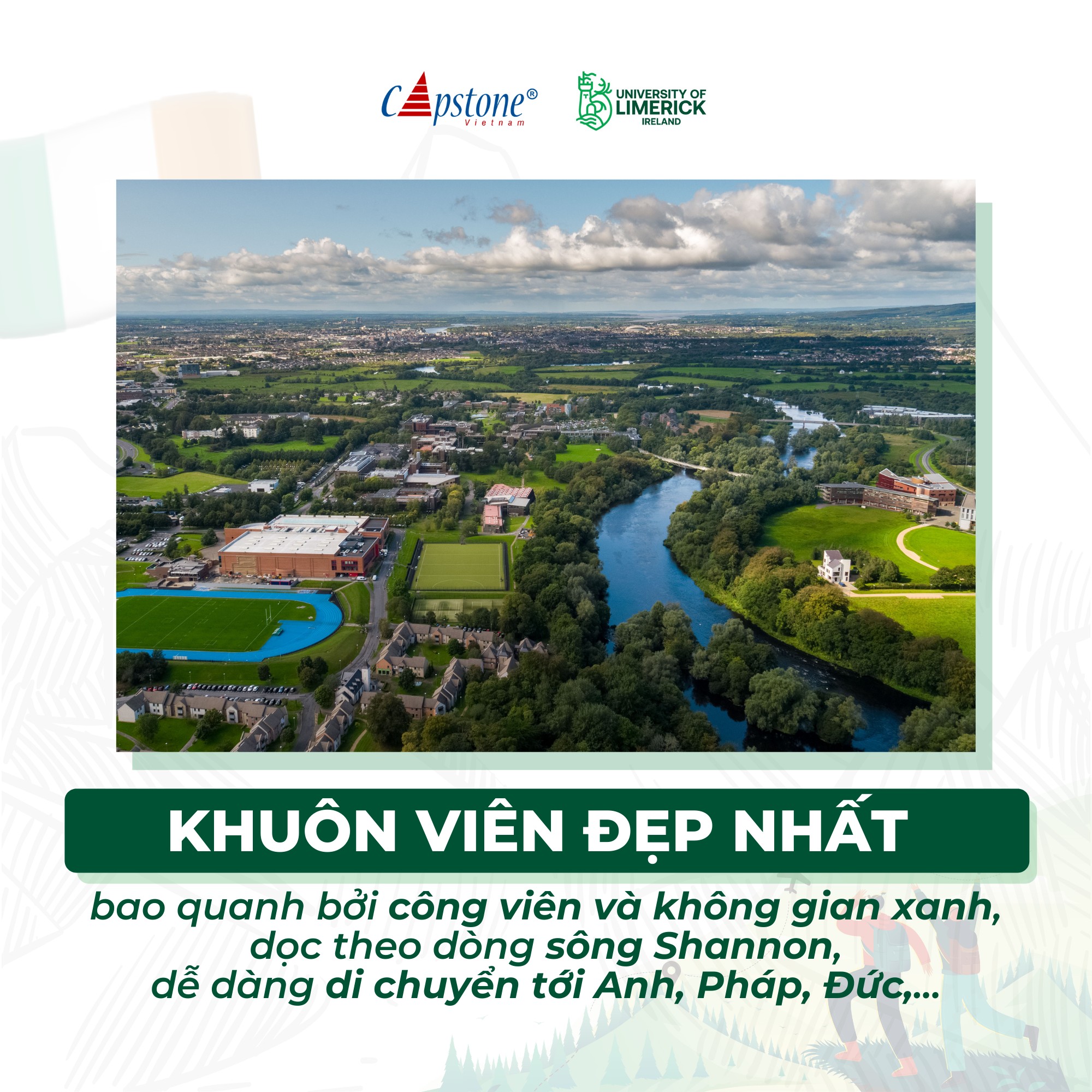 Du học Châu Âu chỉ từ 250 triệu năm tại 𝗨𝗡𝗜𝗩𝗘𝗥𝗦𝗜𝗧𝗬 𝗢𝗙 𝗟𝗜𝗠𝗘𝗥𝗜𝗖𝗞 - Đại học hàng đầu Ireland